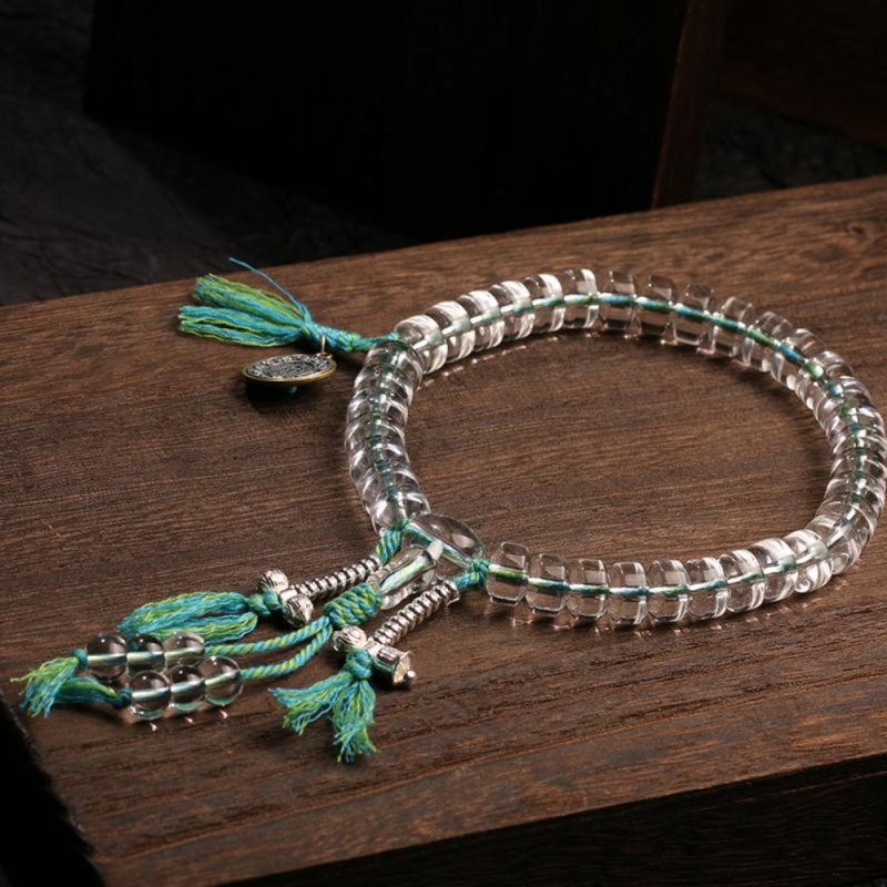 Guardian Light Pure White Crystal & Silver Bracelet – Protection, Purification, Balance - Image 2