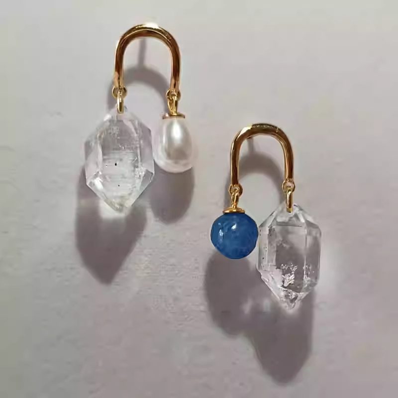 EXQUISITE IN Pure Harmony Crystal and Pearl Silver Earrings - Image 2