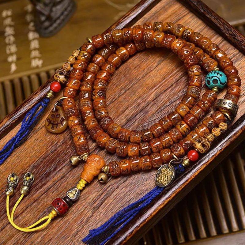 Vitality Yak Bone Prayer Bracelet - Image 2