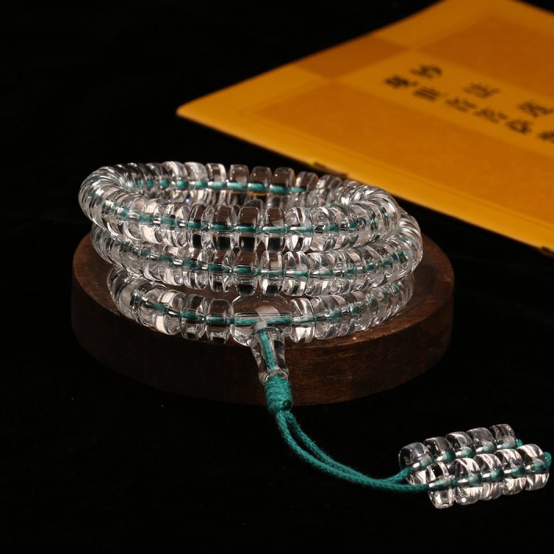 Vital Essence Clear Quartz Mala – Healing & Energy Bracelet - Image 2