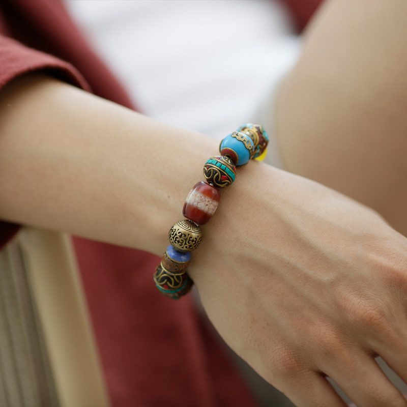 Healing Grace Medicine Buddha Dzi Bracelet - Image 6