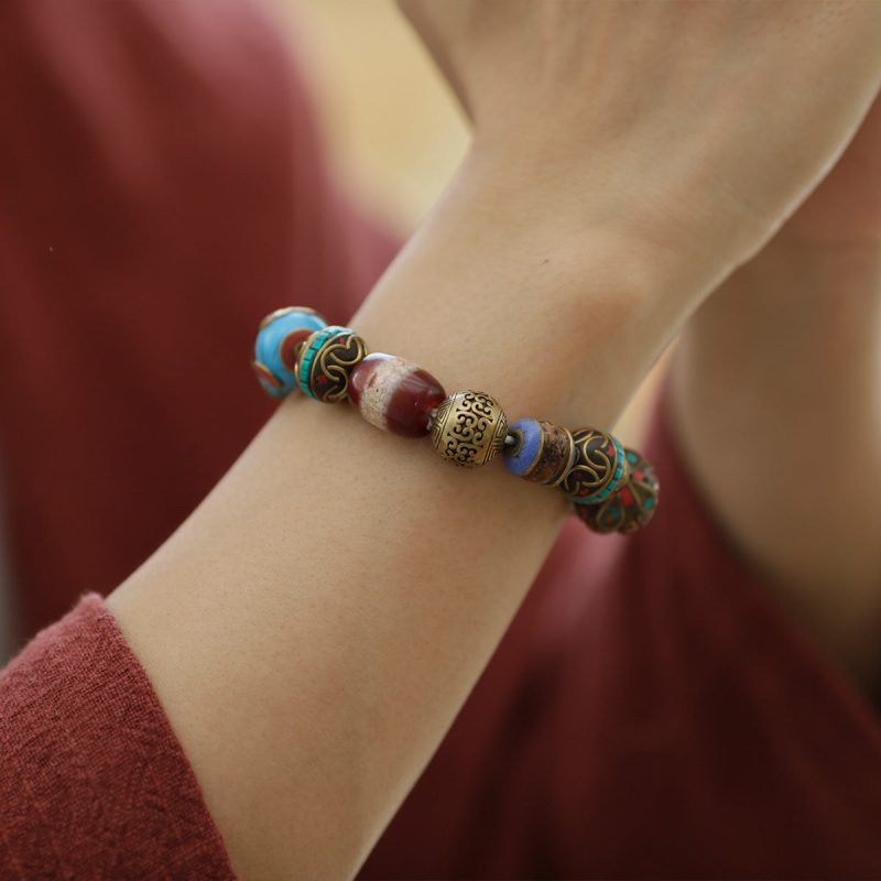 Healing Grace Medicine Buddha Dzi Bracelet - Image 2