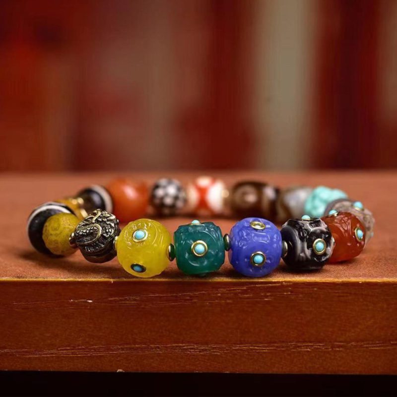 Courage Empowerment Agate Bracelet - Image 2