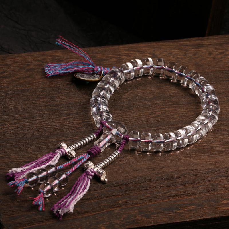 Guardian Light Pure White Crystal & Silver Bracelet – Protection, Purification, Balance - Image 3
