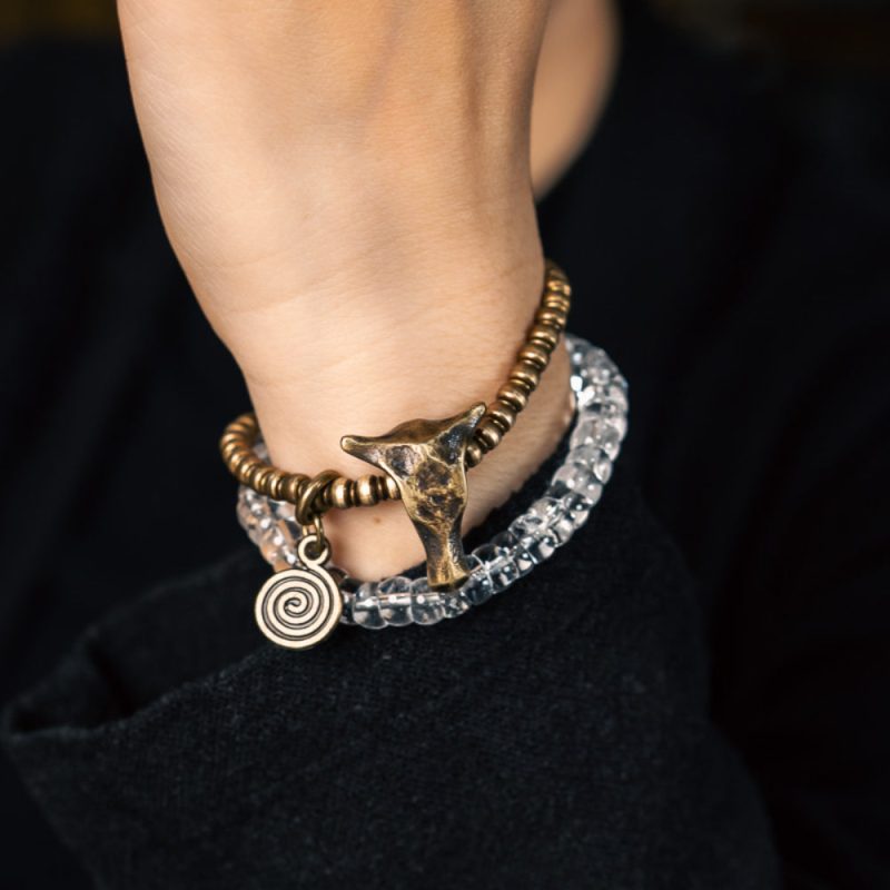 Warrior’s Guardian Clear Quartz Bracelet – Embrace Strength & Energy - Image 2