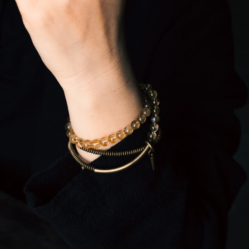 Gold Prosperity Citrine Wrap Bracelet – Energy & Abundance - Image 2