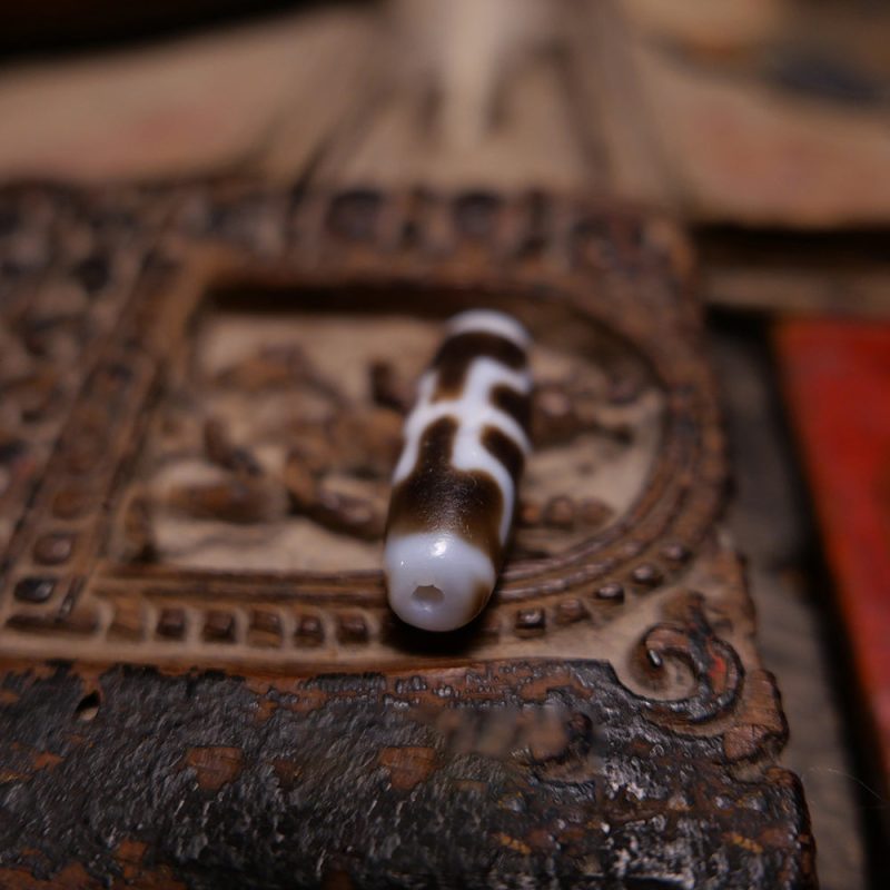 Guardian of Prosperity Pendant with Rare Benefactor Dzi - Image 3