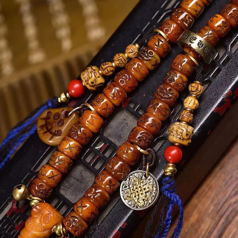 Vitality Yak Bone Prayer Bracelet - Image 5