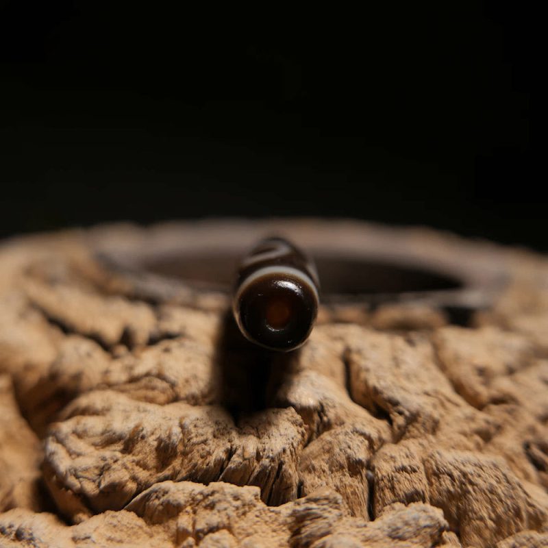 Fortune Charm Two-Eye Dzi Pendant - Image 3