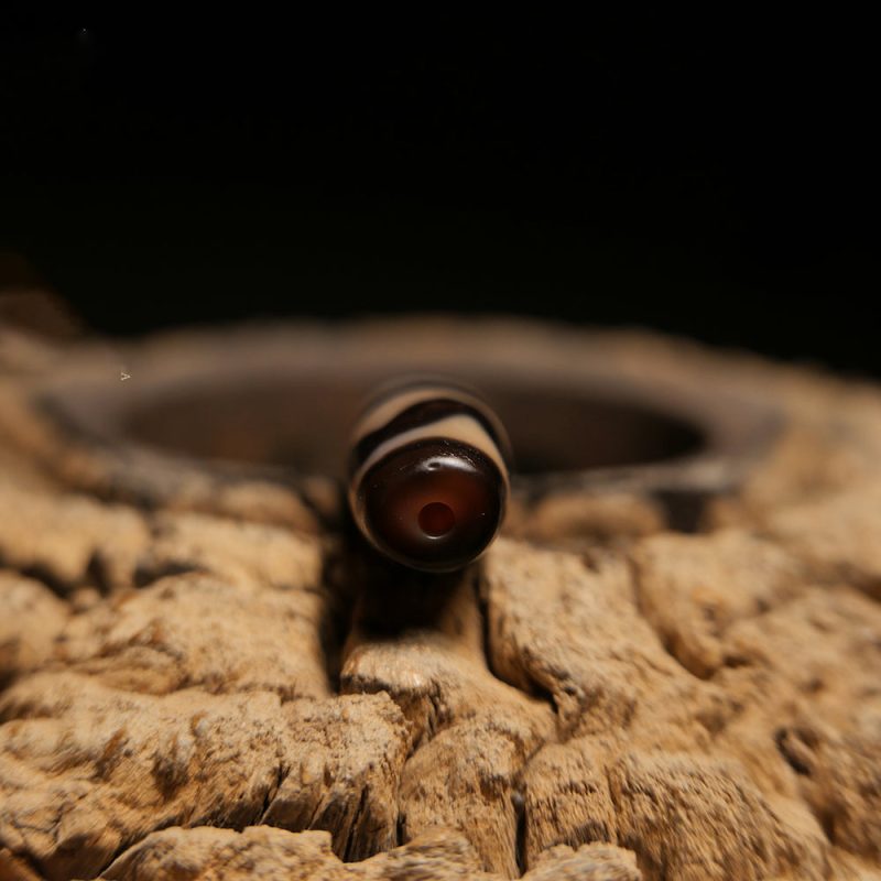 Prosperity Guardian Tiger Tooth Dzi Pendant - Image 3