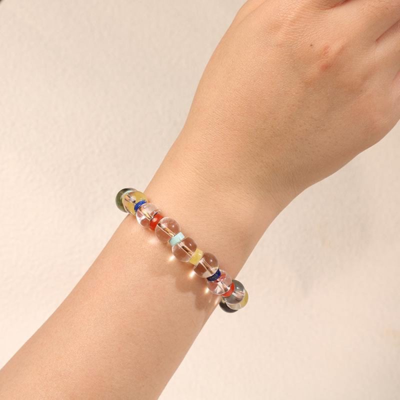 Fortune Flow Bracelet – Clear Quartz,South Red Agate & Amber - Image 3