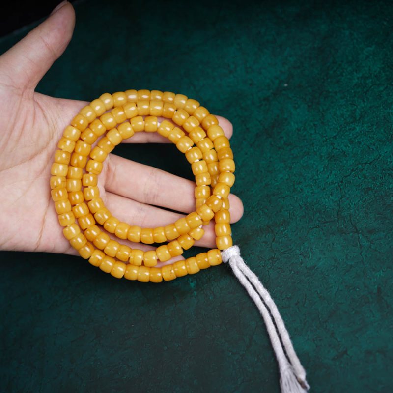 Prosperity Yak Bone Mala Bracelet - Image 2