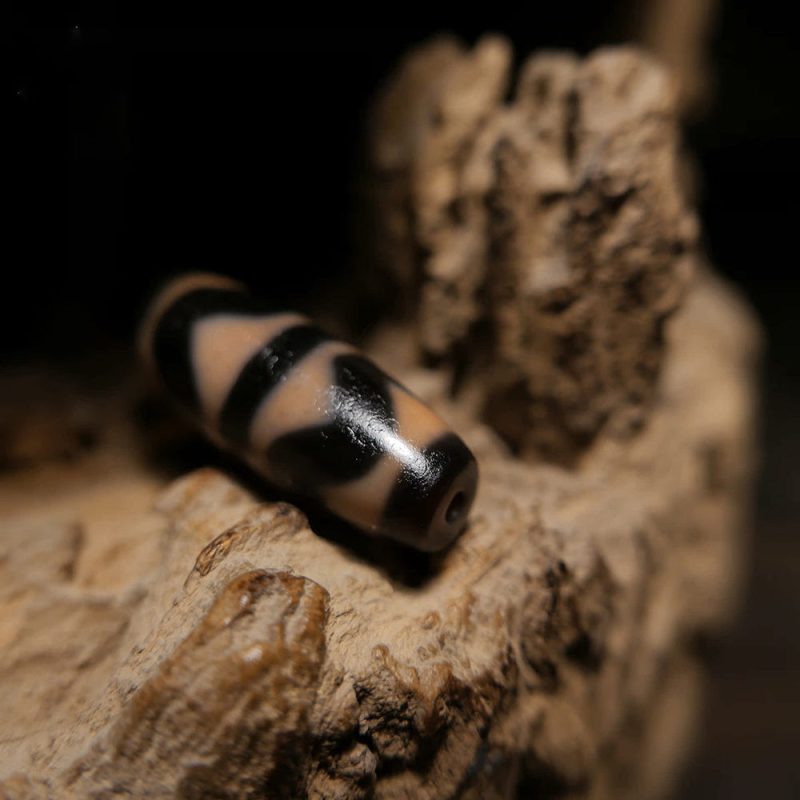 Prosperity Guardian Tiger Tooth Dzi Pendant - Image 5