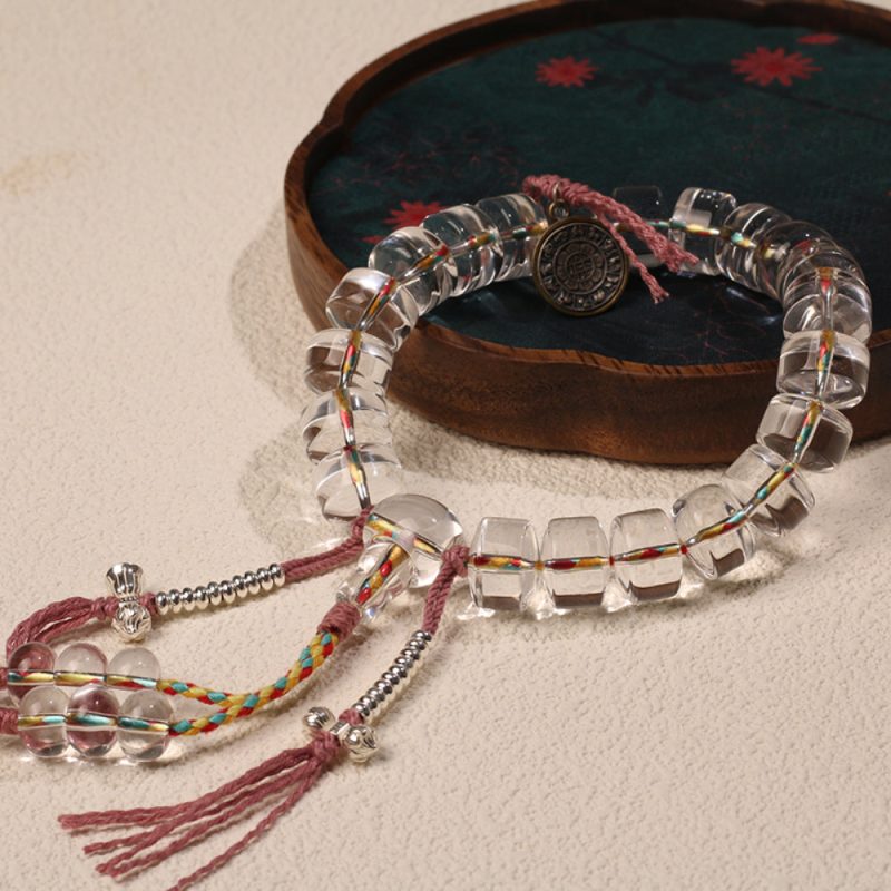 Divine Clarity Guardian Bracelet – Handcrafted Clear Quartz for Protection & Blessings - Image 3