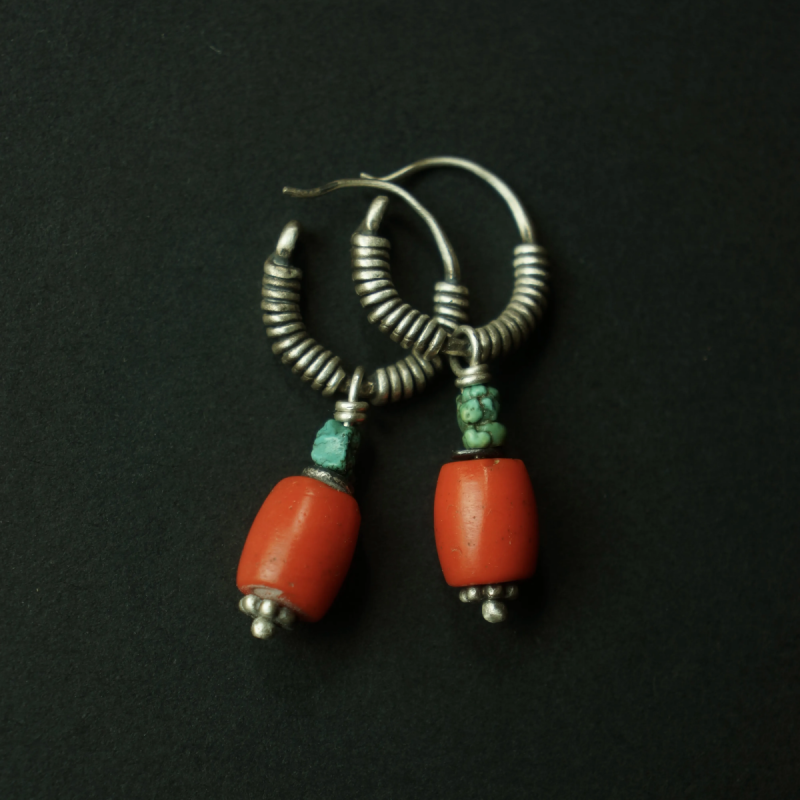 Lucky Energy Turquoise Sterling Silver Earrings - Image 2