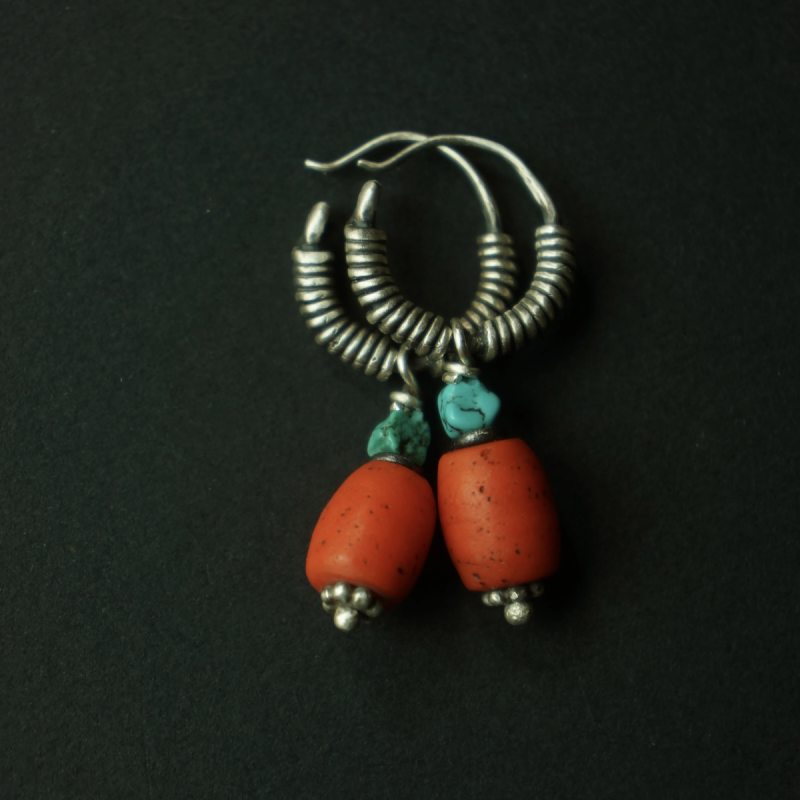 Lucky Energy Turquoise Sterling Silver Earrings - Image 3
