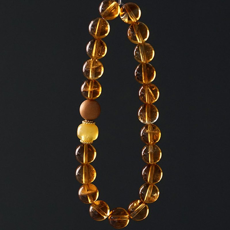 Citrine Prosperity Sandalwood Bracelet - Image 4