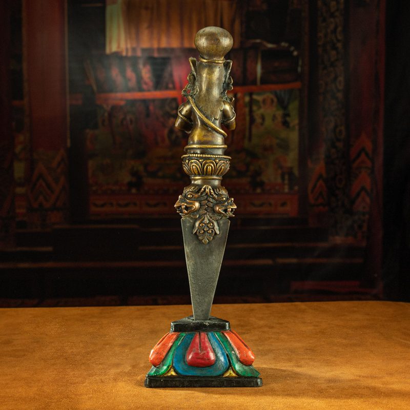 Qing Dynasty Vajira Of The Mahakala Dharma Protector Copper  Sakya Monastery - Image 9