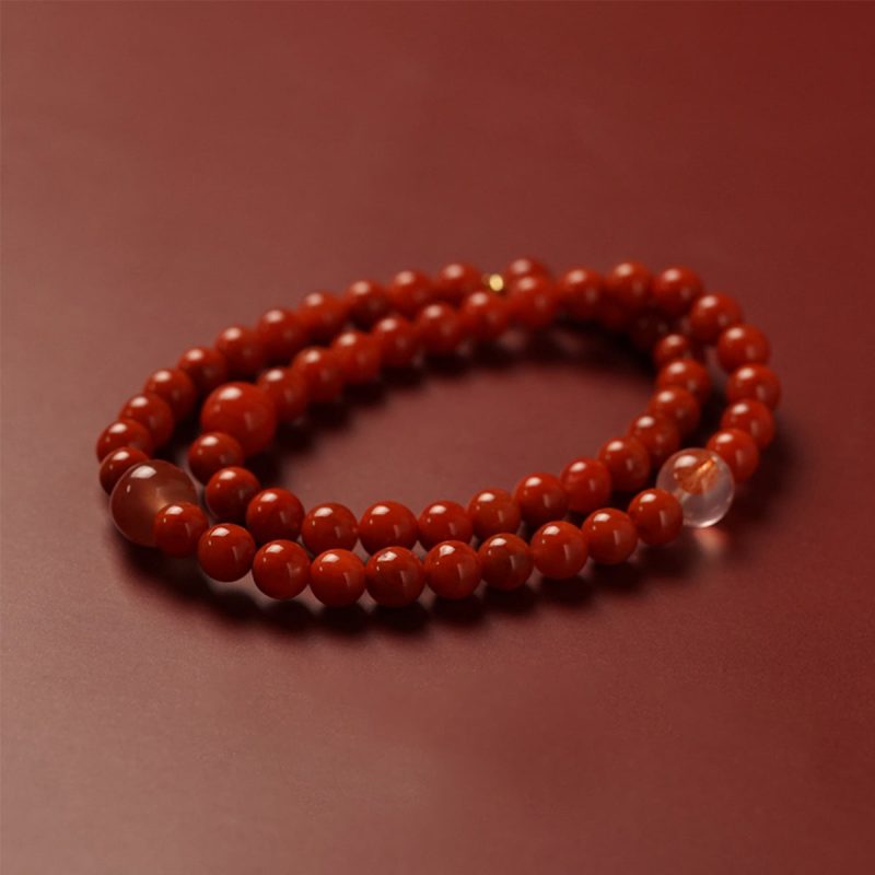 South Red Agate Lucky Blessing Bracelet - Image 3