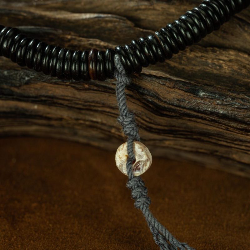 Qing Dynasty Tibetan Yakushi Sliced Perfection Rosary Old beads Rosewood  Tibetan Accessory - Image 10