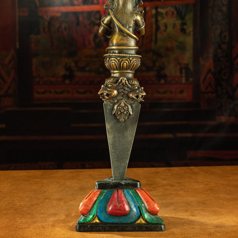 Qing Dynasty Vajira Of The Mahakala Dharma Protector Copper  Sakya Monastery - Image 4