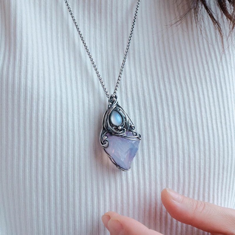 Peace Energy Amethyst Silver Pendants - Image 5