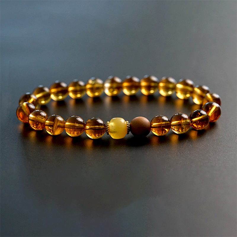 Citrine Prosperity Sandalwood Bracelet - Image 2