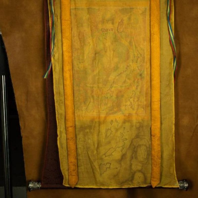 18th Century White Tara old thangka hand-painted Miantang School of Painting - Image 9