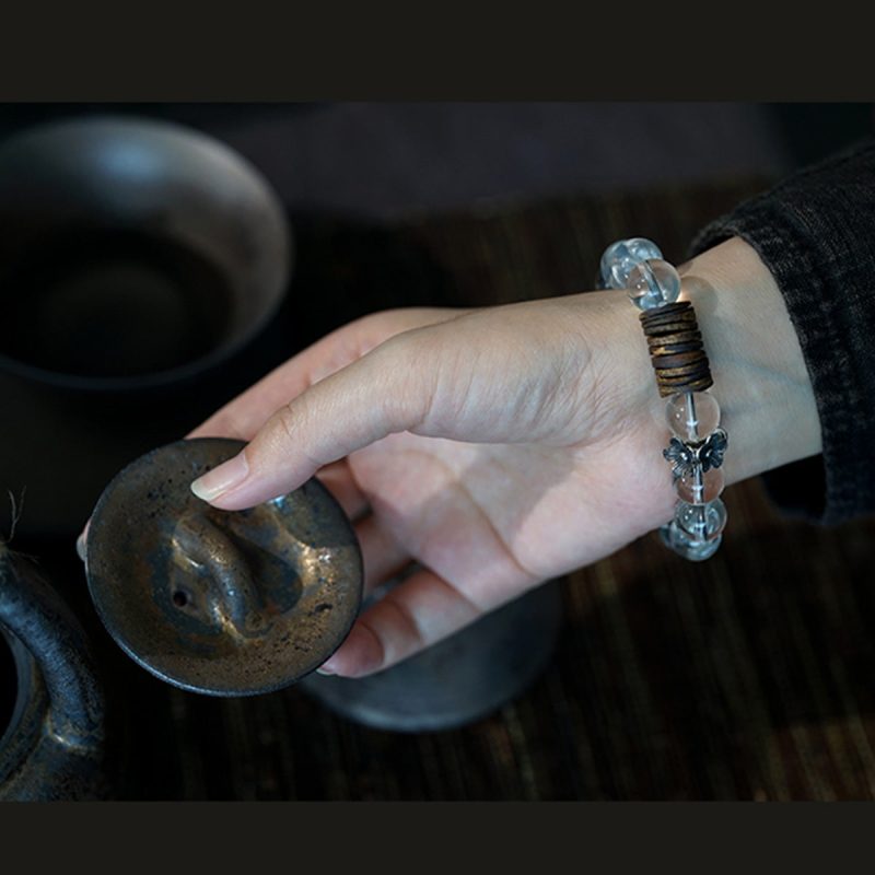 Serenity Quartz & Agarwood Energy Bracelet - Image 5