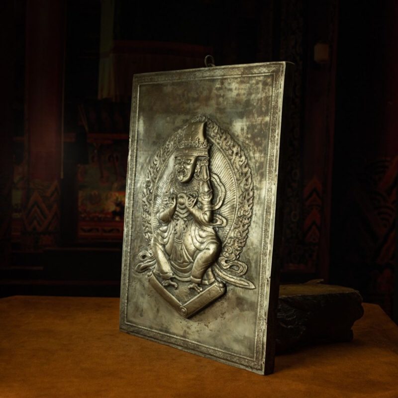 Qing Dynasty Tibetan Antique Thangka Tseringma Cold Iron  Sera Monastery - Image 2