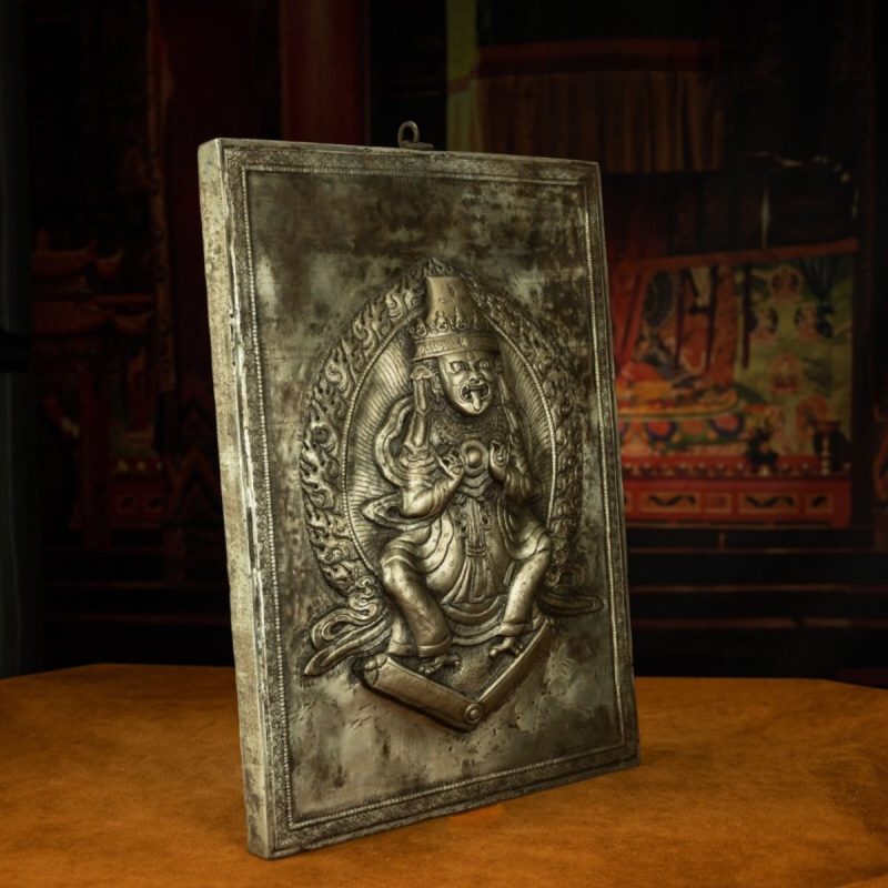 Qing Dynasty Tibetan Antique Thangka Tseringma Cold Iron  Sera Monastery - Image 4