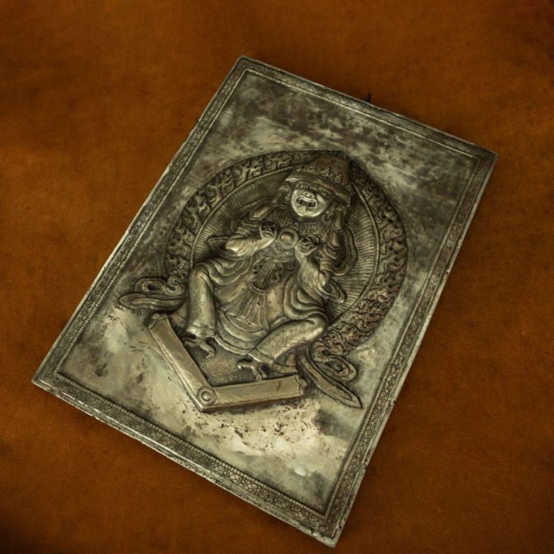 Qing Dynasty Tibetan Antique Thangka Tseringma Cold Iron  Sera Monastery - Image 5