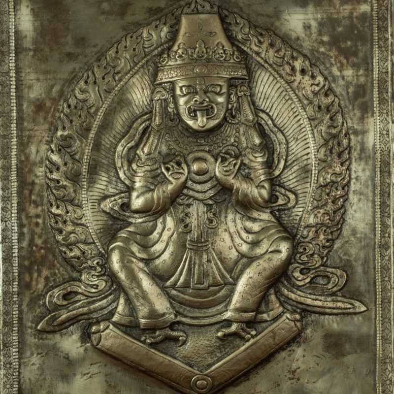 Qing Dynasty Tibetan Antique Thangka Tseringma Cold Iron  Sera Monastery - Image 6