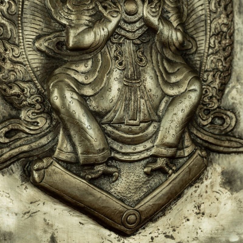 Qing Dynasty Tibetan Antique Thangka Tseringma Cold Iron  Sera Monastery - Image 8