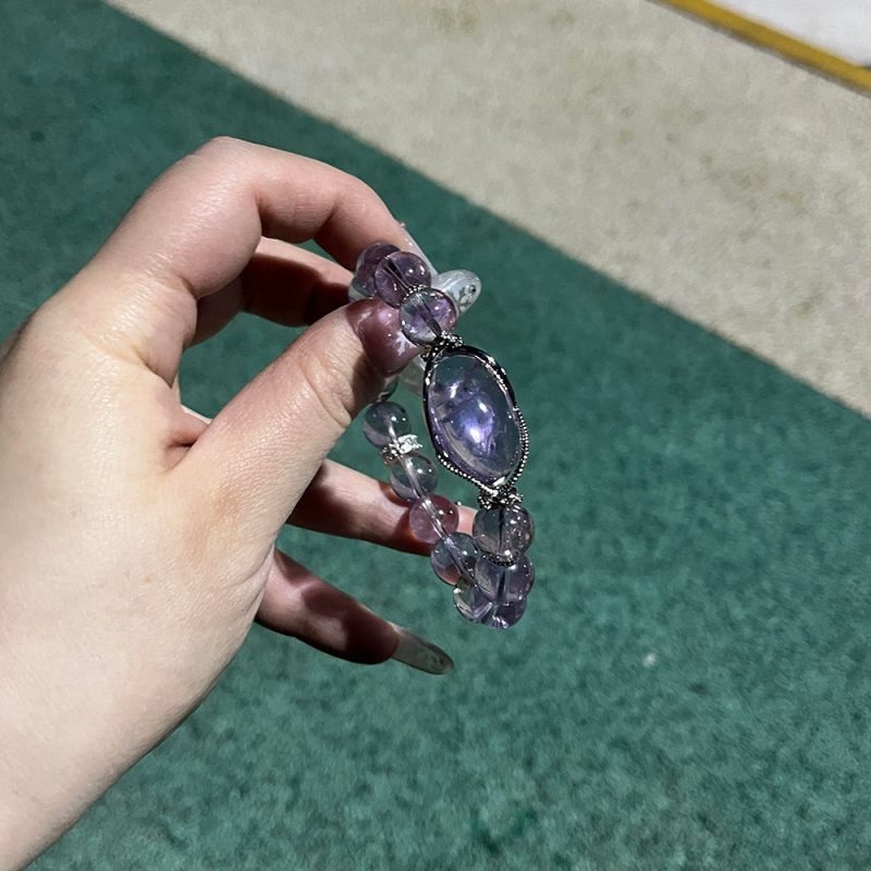 Serenity Amethyst Silver Bracelet