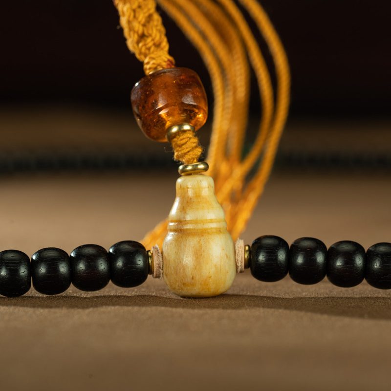 Qing Dynasty Dzogchen Rosary Tibetan Accessories Old Rosewood Tibet - Image 5