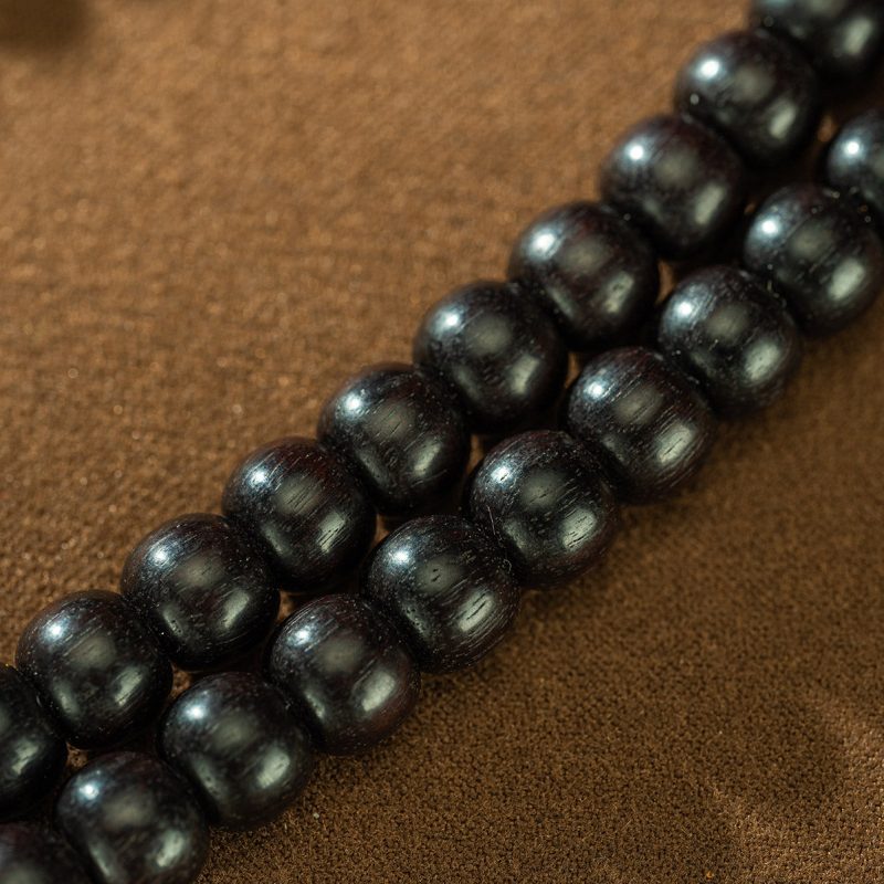 Qing Dynasty Dzogchen Rosary Tibetan Accessories Old Rosewood Tibet - Image 8