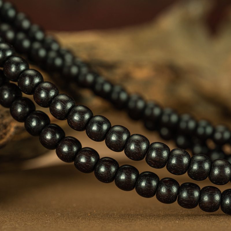 Qing Dynasty Dzogchen Rosary Tibetan Accessories Old Rosewood Tibet - Image 7