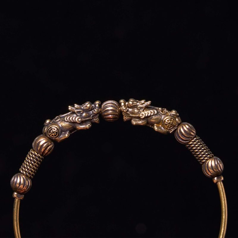 EXQUISITE IN Pi Xiu Copper Brass Luck Keep Away Evil Spirits Bracelet Bangle - Image 3
