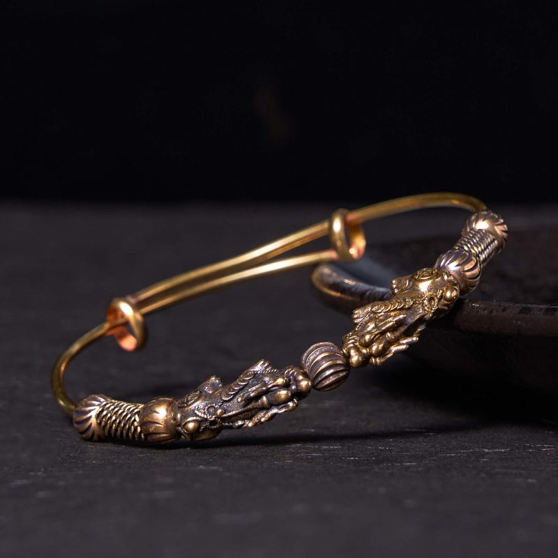 EXQUISITE IN Pi Xiu Copper Brass Luck Keep Away Evil Spirits Bracelet Bangle