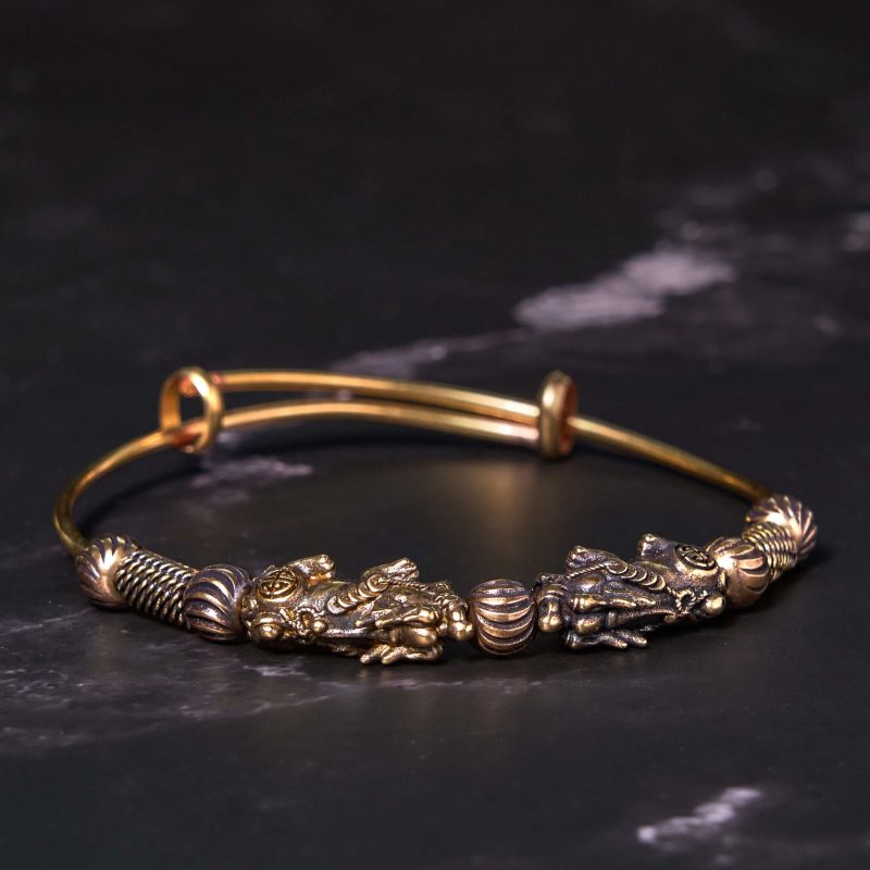 EXQUISITE IN Pi Xiu Copper Brass Luck Keep Away Evil Spirits Bracelet Bangle - Image 2