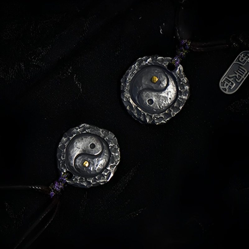 EXQUISITE IN 999 Sterling Silver Tai Chi Yin Yang Design Harmony Necklace Pendant - Image 13