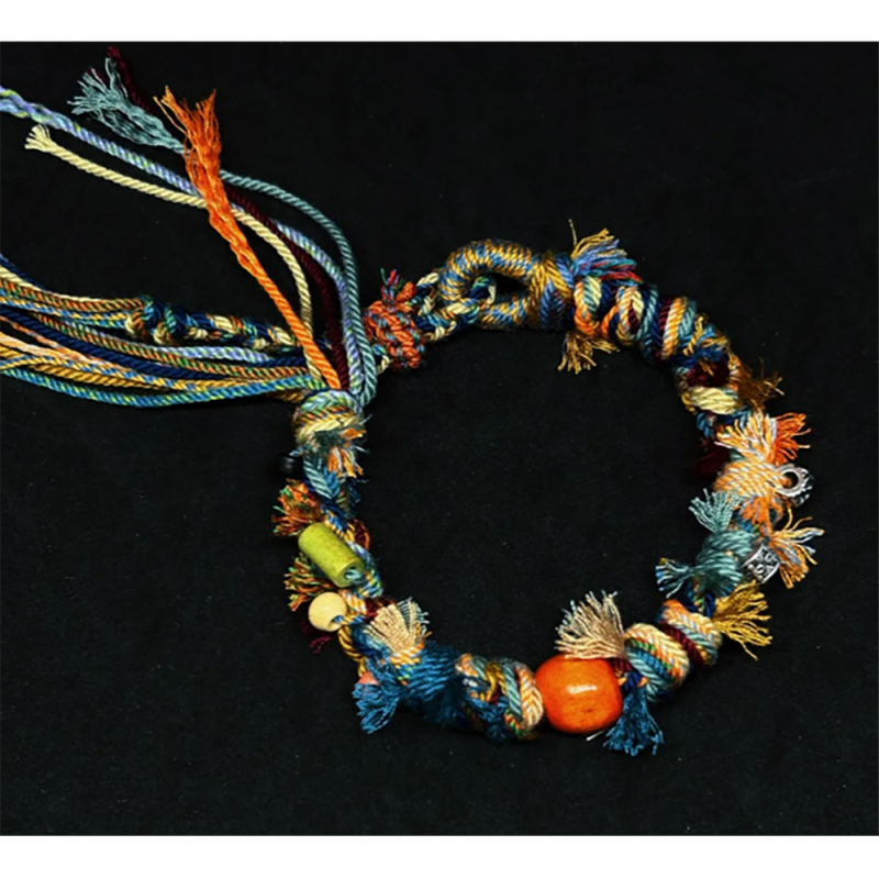 Tibetan Protection Bracelet - Handwoven Five-Colored Blessing Wristband for Positive Energy