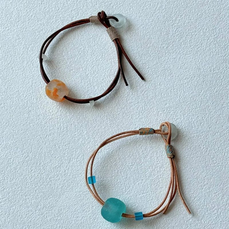 Wish Loop Handmade Glass Bead Bracelet - Image 9