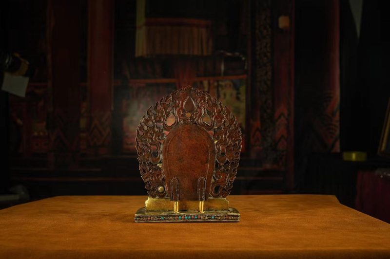 18th Century Yamantaka Tibetan Antique Buddha Statue Bronze Gilt From Tibetan Palace - Image 15