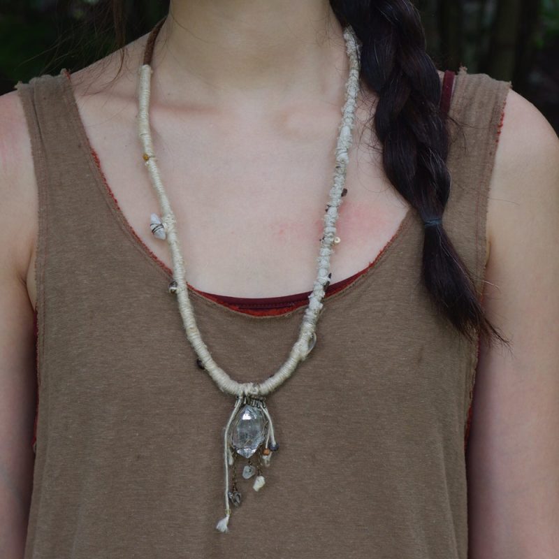 Healing Clarity White Crystal Pendant - Image 2