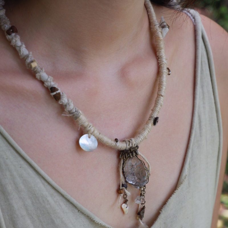 Healing Clarity White Crystal Pendant - Image 4