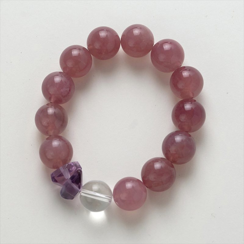 Rose Quartz and Amethyst Emotional Energy Bracelet - Image 5