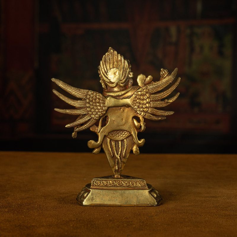 Qing Dynasty Puba Vajra subdues demons and protects the Dharma Tibetan antique Buddha statues Gilt Sera Monastery - Image 7
