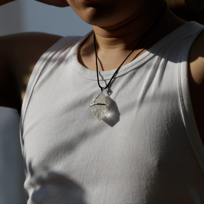 Healing Breath of Life Clear Quartz Sterling Silver Pendants - Image 5